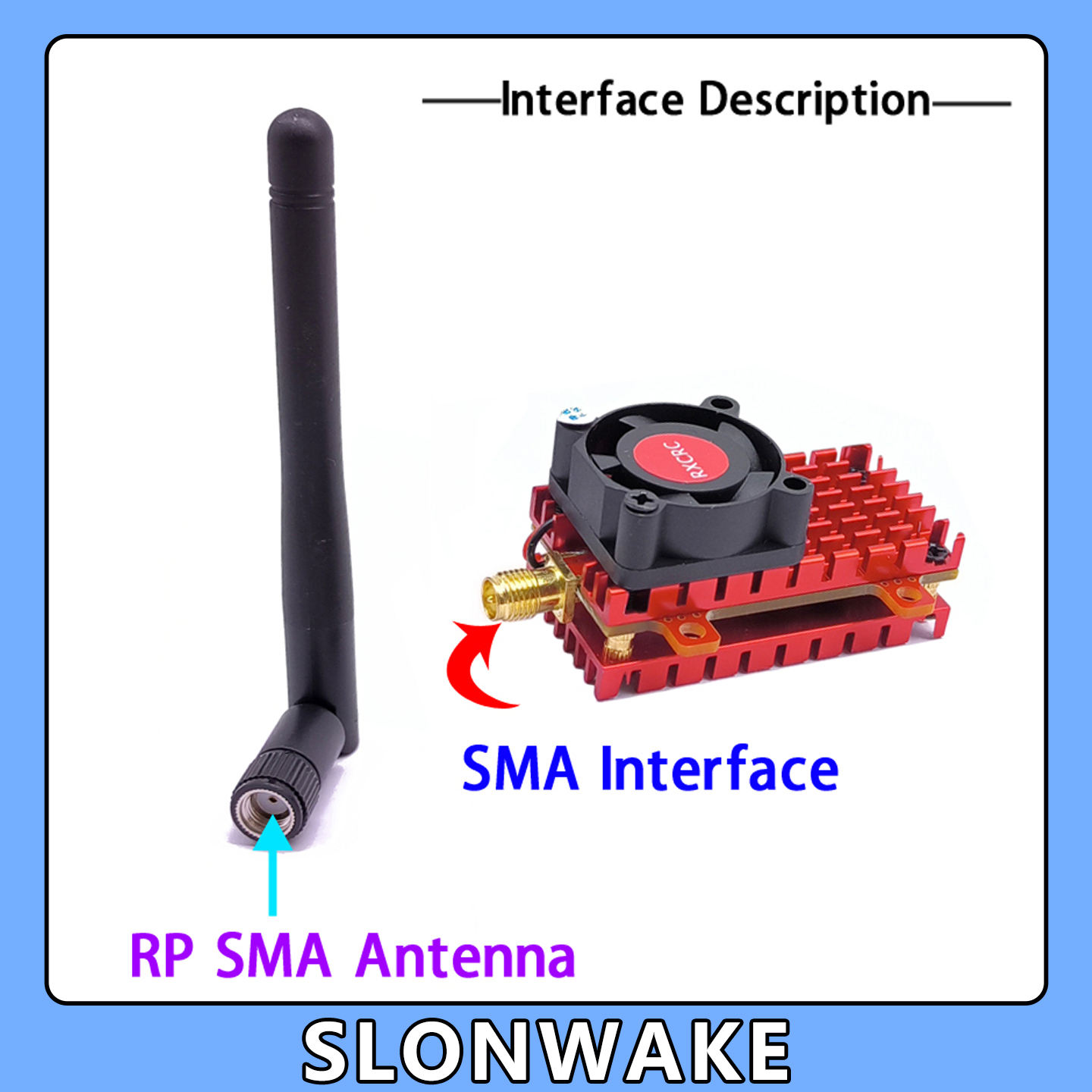 SLONWAKE 5.8G 2W VTX FPV 1800T - огляд і ціна Drone Racing Camera