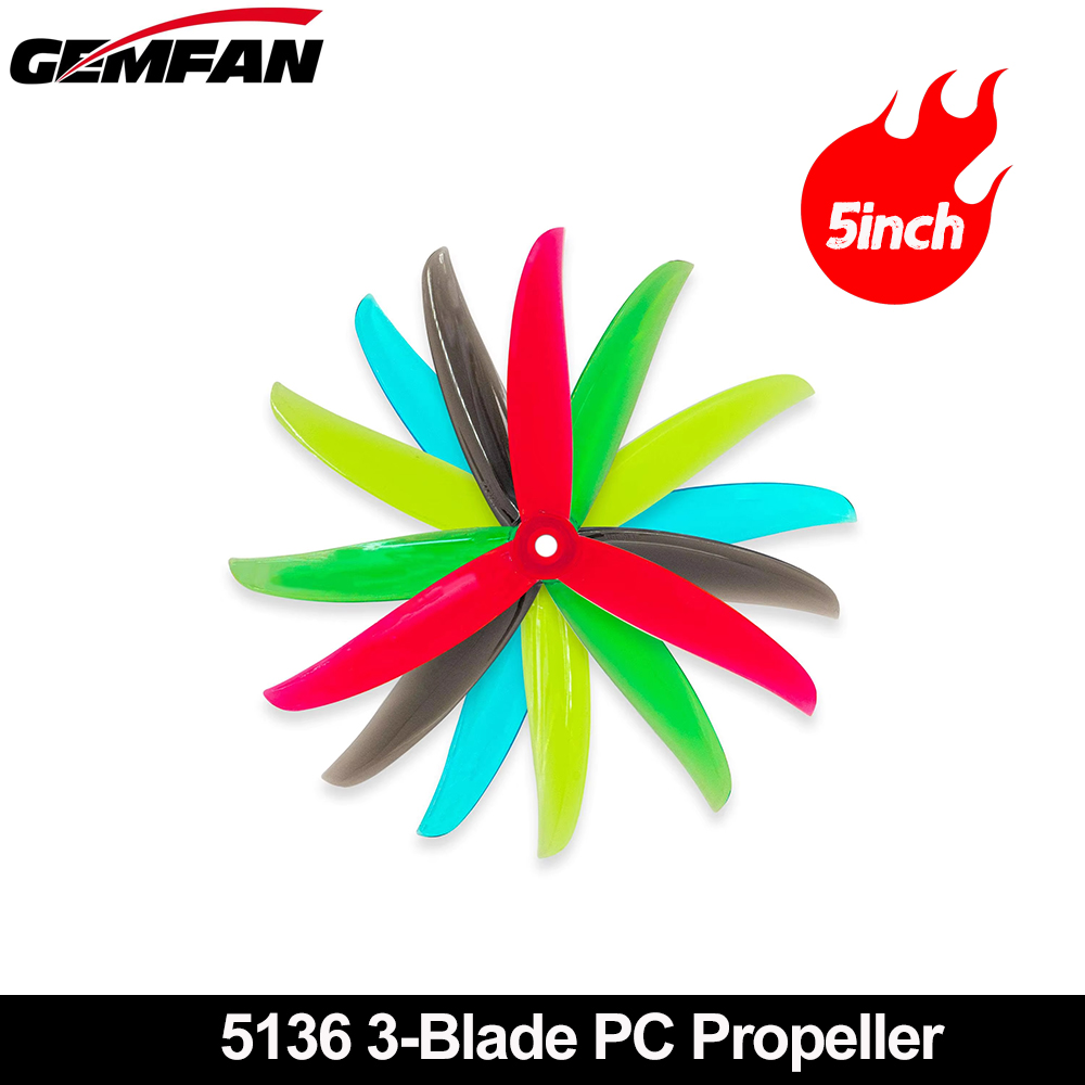 Gemfan VANOVER 5136 3 Blade PC - огляд і ціна Drone Racing Propeller