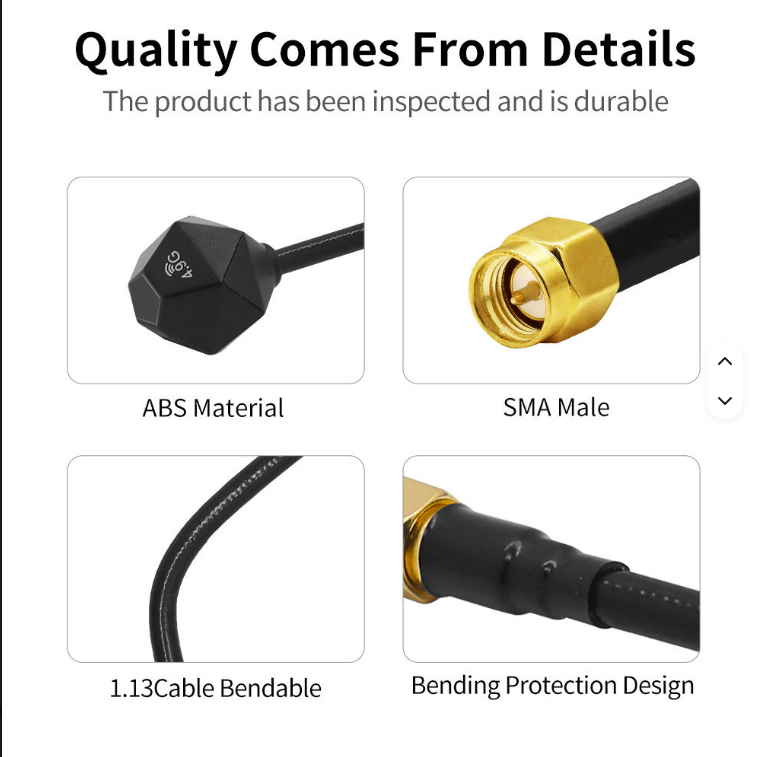 5.8GHz 3.5dBi Antenna LHCP RP  - огляд і ціна Drone Racing Antenna